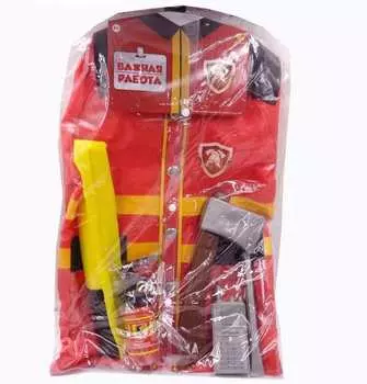 Набор с аксессуарами Важная работа - Форма пожарного, 7 предметов