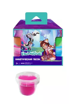 Набор с кинетическим песком - Enchantimals, 4 баночки по 140 г