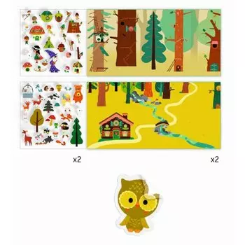 Набор с наклейками - Магический лес