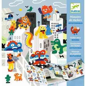 Набор с наклейками - Монстрики