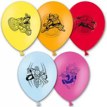 Набор шаров – Marvel Человек Паук, 5 шт. по 30 см.