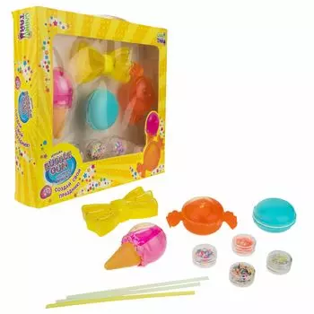 Набор Слайм Тайм надувных мяшек Bubble Gum 4 штуки: бантик, конфета, мороженое, макарун