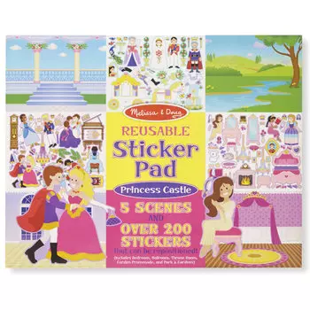 Набор со стикерами и фоном - Принцессы