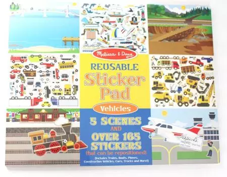 Набор со стикерами и фоном "Транспорт"