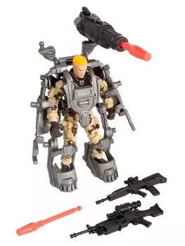 Набор: Солдат с боевым экзо-костюмом