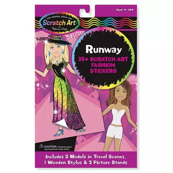 Набор стикеров «Scratch art. Мода»
