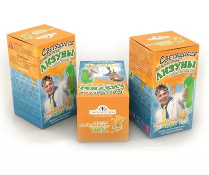 Набор - Светящиеся полимерные лизуны