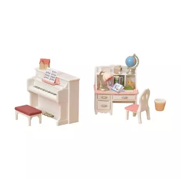 Набор Sylvanian Families - Рабочий стол и пианино