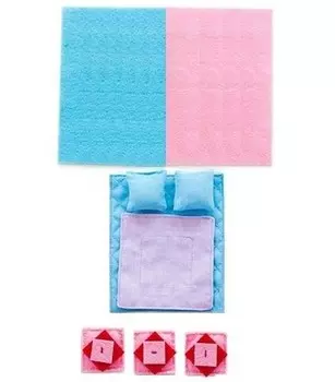 Набор текстиля для серии открытых домиков Роза Хутор