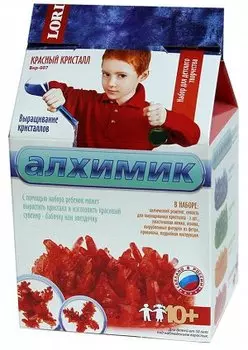 Набор – Выращивание кристаллов. Красный кристалл