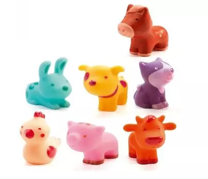 Набор животных На ферме - 7 штук