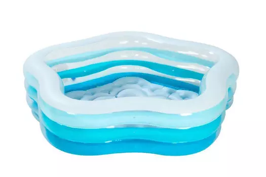 Надувной бассейн Звезда радуга с надувным полом, 185 х 180 см.