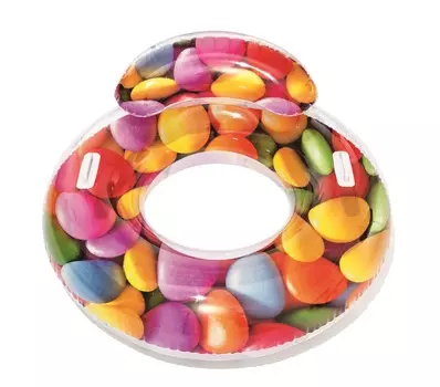 Надувной круг с ручками – Леденцы, 118 см
