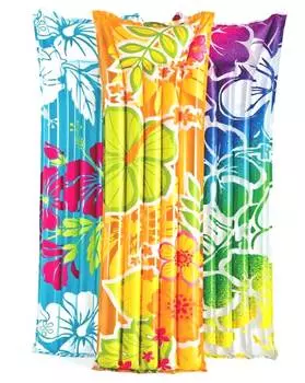 Надувной матрас красочный, 183 х 69 см., 3 вида