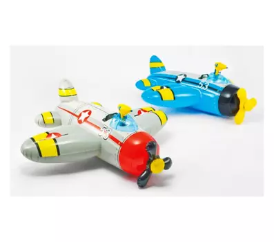 Надувной самолет с водным пистолетом для катания верхом 132 х 130 см, от 3 лет