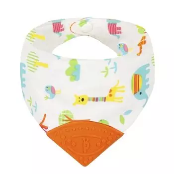 Нагрудник с прорезывателем - Животные