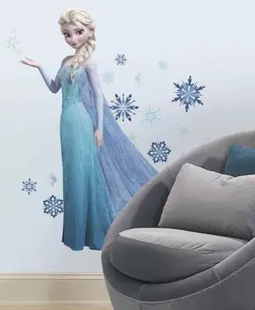 Наклейки для декора – Эльза из серии Холодное сердце, 44 стикера