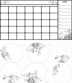 Наклейки для декора - Календарь для заметок