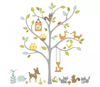 Наклейки для декора – Лисички