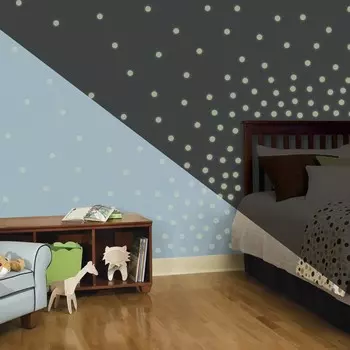 Наклейки для декора - Мерцающие точки, светятся в темноте