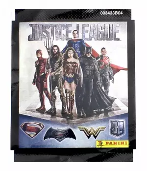 Наклейки - Лига Справедливости, стандарт 50 пакетиков в боксе