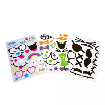 Наклейки на чемодан - Смешные лица