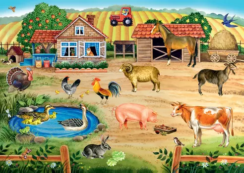 Напольный пазл - Ферма