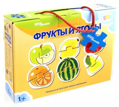 Напольный пазл - Фрукты и ягоды, 12 элементов