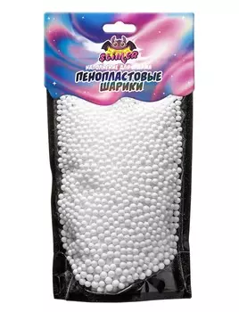 Наполнение для слайма - Пенопластовые шарики, 4 мм, белый