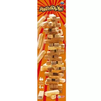 Настольная игра – Дженгобум, с деревянными брусками