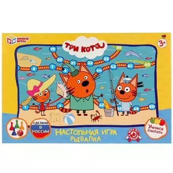 Настольная игра-ходилка из серии Умные Игры – Рыбалка Три Кота