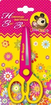 Ножницы зиг-заг «Маша и Медведь»