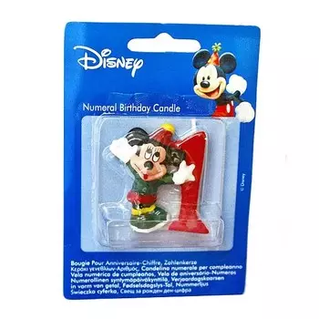 Объемная свеча "Микки" 1 год