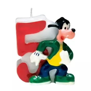 Объемная свечка "Микки" 5 лет