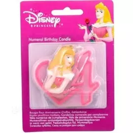 Объемная свечка "Принцесса Disney" 4 года