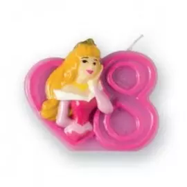Объемная свечка "Принцесса Disney" 8 лет
