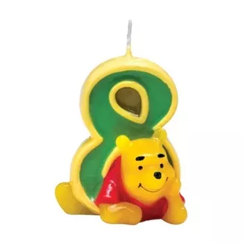 Объёмная свечка "Винни" 8 лет