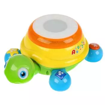 Обучающая Черепашка-каталка, 45 стихов М. Дружининой, учим алфавит/цифры/формы