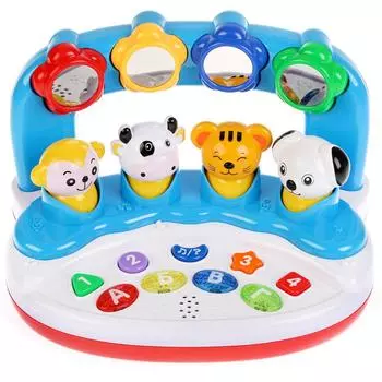 Обучающая игрушка со стихами М.Дружининой - Учим животных, формы, буквы, цифры, 16 песен