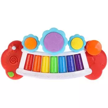 Обучающее пианино, 24 стихотворения и песни А. Барто, со светом