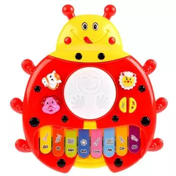 Обучающее пианино со стихотворениями М. Дружининой, учим животных и песни