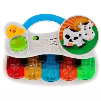 Обучающее пианино, стихи М. Дружининой, 20 любимых песен и потешек