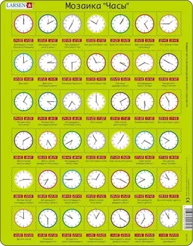 Обучающий пазл – Часы, русский, 42 детали