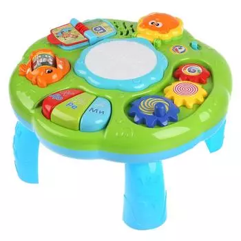 Обучающий столик 11 стихов А. Барто, зеркальце, подвижные элементы, крепление