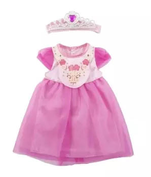 Одежда для кукол - платье в наборе с короной
