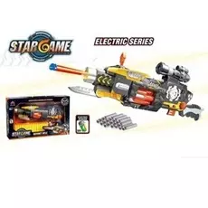 Оружие с мишенью и мягкими пулями на присосках, звук