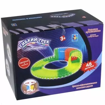 Отдельная деталь для серии гибкий трек – Туннель, 24 детали + 24 светящихся в темноте детали трека