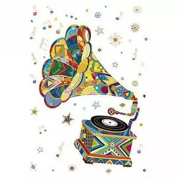 Открытка - Граммофон