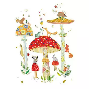 Открытка – Грибы