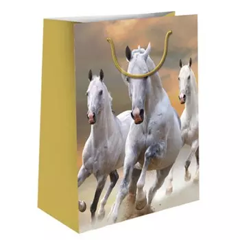 Пакет подарочный - Кони